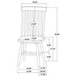 Andrews 5-piece Round Dining Table Set Light Ash and White | Beige | Light Ash / White | 122500-S5W