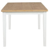 Andrews 66-inch Rectangular Dining Table Light Ash and White | Beige | Light Ash / White | 122501