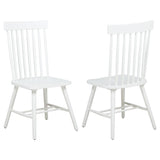 Andrews Windsor Spindle Back Dining Side Chair White (Set of 2) | White | 122502WHT
