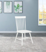 Andrews Windsor Spindle Back Dining Side Chair White (Set of 2) | White | 122502WHT
