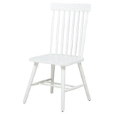 Andrews Windsor Spindle Back Dining Side Chair White (Set of 2) | White | 122502WHT