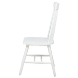 Andrews Windsor Spindle Back Dining Side Chair White (Set of 2) | White | 122502WHT
