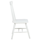 Andrews Windsor Spindle Back Dining Side Chair White (Set of 2) | White | 122502WHT