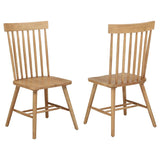 Andrews Windsor Spindle Back Dining Side Chair Light Ash (Set of 2) | 122502