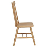 Andrews Windsor Spindle Back Dining Side Chair Light Ash (Set of 2) | 122502