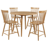 Andrews 5-piece Round Counter Height Dining Set Light Ash | Brown | Light Ash | 122508-S5