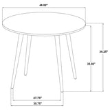 Andrews 48-inch Round Counter Height Dining Table Light Ash | Beige | Light Ash | 122508