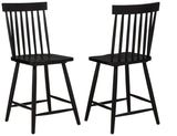 Andrews Windsor Counter Height Dining Side Chair Black (Set of 2) | Black | 122509BLK