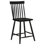 Andrews Windsor Counter Height Dining Side Chair Black (Set of 2) | Black | 122509BLK