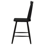 Andrews Windsor Counter Height Dining Side Chair Black (Set of 2) | Black | 122509BLK