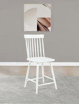 Andrews Windsor Counter Height Dining Side Chair White (Set of 2) | White | 122509WHT