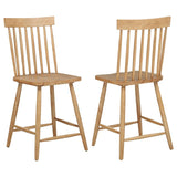 Andrews Windsor Counter Height Dining Side Chair Light Ash (Set of 2) | Beige | Light Ash | 122509