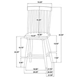 Andrews Windsor Counter Height Dining Side Chair Light Ash (Set of 2) | Beige | Light Ash | 122509