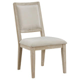 Trofello Cushioned Dining Side Chair White Washed (Set of 2) | Brown | White Washed | 123122