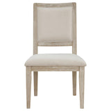 Trofello Cushioned Dining Side Chair White Washed (Set of 2) | Brown | White Washed | 123122