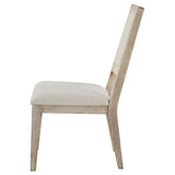 Trofello Cushioned Dining Side Chair White Washed (Set of 2) | Brown | White Washed | 123122
