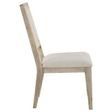 Trofello Cushioned Dining Side Chair White Washed (Set of 2) | Brown | White Washed | 123122