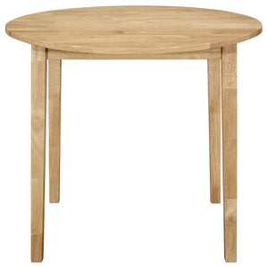 Bucknell 3-piece Round Drop Leaf Dining Table Set Natural