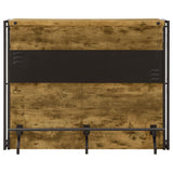Renaldi 3-shelf Home Bar Wine Cabinet Rustic Nutmeg