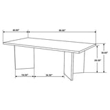 Tyler 80-inch Solid Wood Dining Table Mango Brown | King | Brown | Mango Brown | 130511