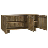 Tyler 3-door Solid Wood Sideboard Buffet Cabinet Mango Brown | King | Brown | Mango Brown | 130515