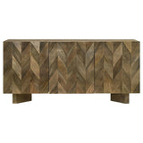 Tyler 3-door Solid Wood Sideboard Buffet Cabinet Mango Brown | King | Brown | Mango Brown | 130515