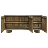 Tyler 3-door Solid Wood Sideboard Buffet Cabinet Mango Brown | King | Brown | Mango Brown | 130515