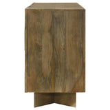 Tyler 3-door Solid Wood Sideboard Buffet Cabinet Mango Brown | King | Brown | Mango Brown | 130515