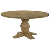 Florence Round 60-inch Wood Dining Table Rustic Honey | King | Brown | Rustic Honey | 180200