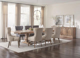 Florence 126-inch Extension Dining Table Rustic Honey | King | Brown | Rustic Honey | 180201