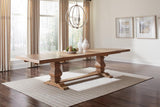 Florence 126-inch Extension Dining Table Rustic Honey | King | Brown | Rustic Honey | 180201