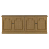 Florence 4-door Dining Sideboard Buffet Cabinet Rustic Honey | Full | Brown | Rustic Honey | 180205