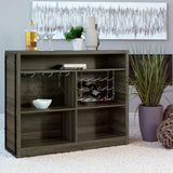 Joe 5-shelf Composite Wood Home Bar Wine Cabinet Aged Oak | Brown | Aged Oak | 182071