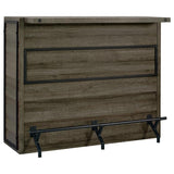 Joe 5-shelf Composite Wood Home Bar Wine Cabinet Aged Oak | Brown | Aged Oak | 182071