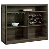 Joe 5-shelf Composite Wood Home Bar Wine Cabinet Aged Oak | Brown | Aged Oak | 182071