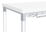 Norcrest 47-inch Acrylic Leg Bar Table White High Gloss | White | White High Gloss | 182101