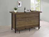 Bellemore Freestanding Home Bar Wine Cabinet Rustic Oak | Brown | Rustic Oak | 182104