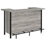 Bellemore Freestanding Home Bar Wine Cabinet Grey Driftwood | Grey | Grey Driftwood | 182105