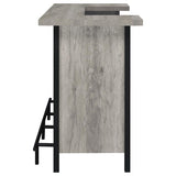 Bellemore Freestanding Home Bar Wine Cabinet Grey Driftwood | Grey | Grey Driftwood | 182105