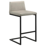 Vardon Genuine Leather Bar Stool Tan (Set of 2) | Beige | Tan | 182226TAN