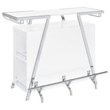 Araceli Freestanding LED Home Bar Cabinet White High Gloss | White | White High Gloss | 182355