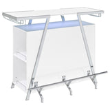 Araceli Freestanding LED Home Bar Cabinet White High Gloss | White | White High Gloss | 182355