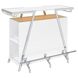 Araceli Freestanding LED Home Bar Cabinet White High Gloss | White | White High Gloss | 182355