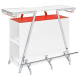Araceli Freestanding LED Home Bar Cabinet White High Gloss | White | White High Gloss | 182355
