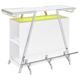 Araceli Freestanding LED Home Bar Cabinet White High Gloss | White | White High Gloss | 182355