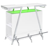 Araceli Freestanding LED Home Bar Cabinet White High Gloss | White | White High Gloss | 182355