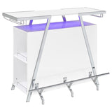 Araceli Freestanding LED Home Bar Cabinet White High Gloss | White | White High Gloss | 182355