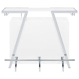 Araceli Freestanding LED Home Bar Cabinet White High Gloss | White | White High Gloss | 182355
