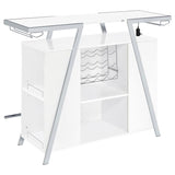 Araceli Freestanding LED Home Bar Cabinet White High Gloss | White | White High Gloss | 182355