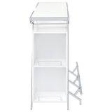 Araceli Freestanding LED Home Bar Cabinet White High Gloss | White | White High Gloss | 182355